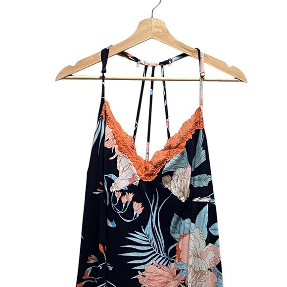 Secret Treasures Floral Chemise Black Size XL - Picture 5 of 13